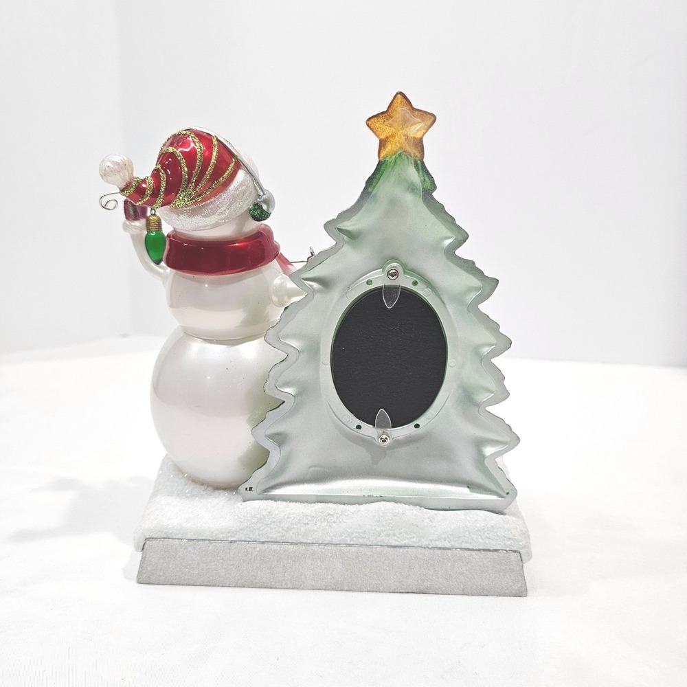 Christmas Snowman Photo Frame Stocking Holder Light Up Tree Bunny Decor - Picture 2 of 13